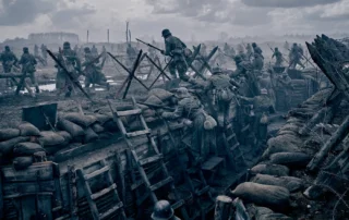 Szenenbild Kriegsfilm: WWI Schützengraben unter Angriff