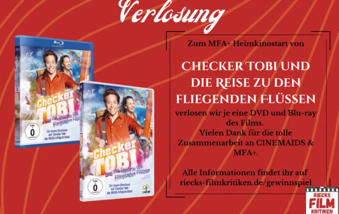 Verlosungsgrafik zum Film Checker Tobi und die Reise zu den fliegenden Flüssen