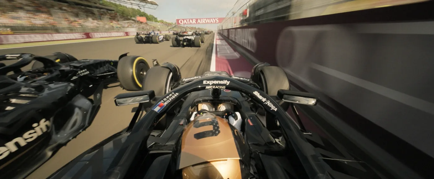 Formel 1 Fahrt aus Fahrerperspektive