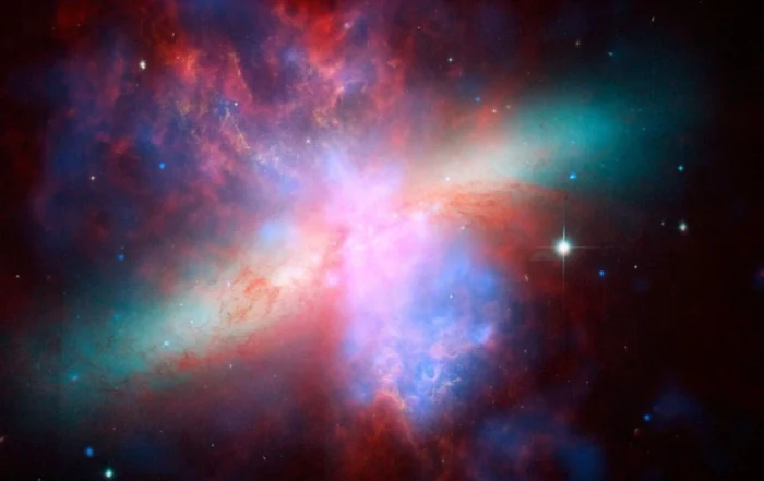 ein farbenfroher Weltraumnebel