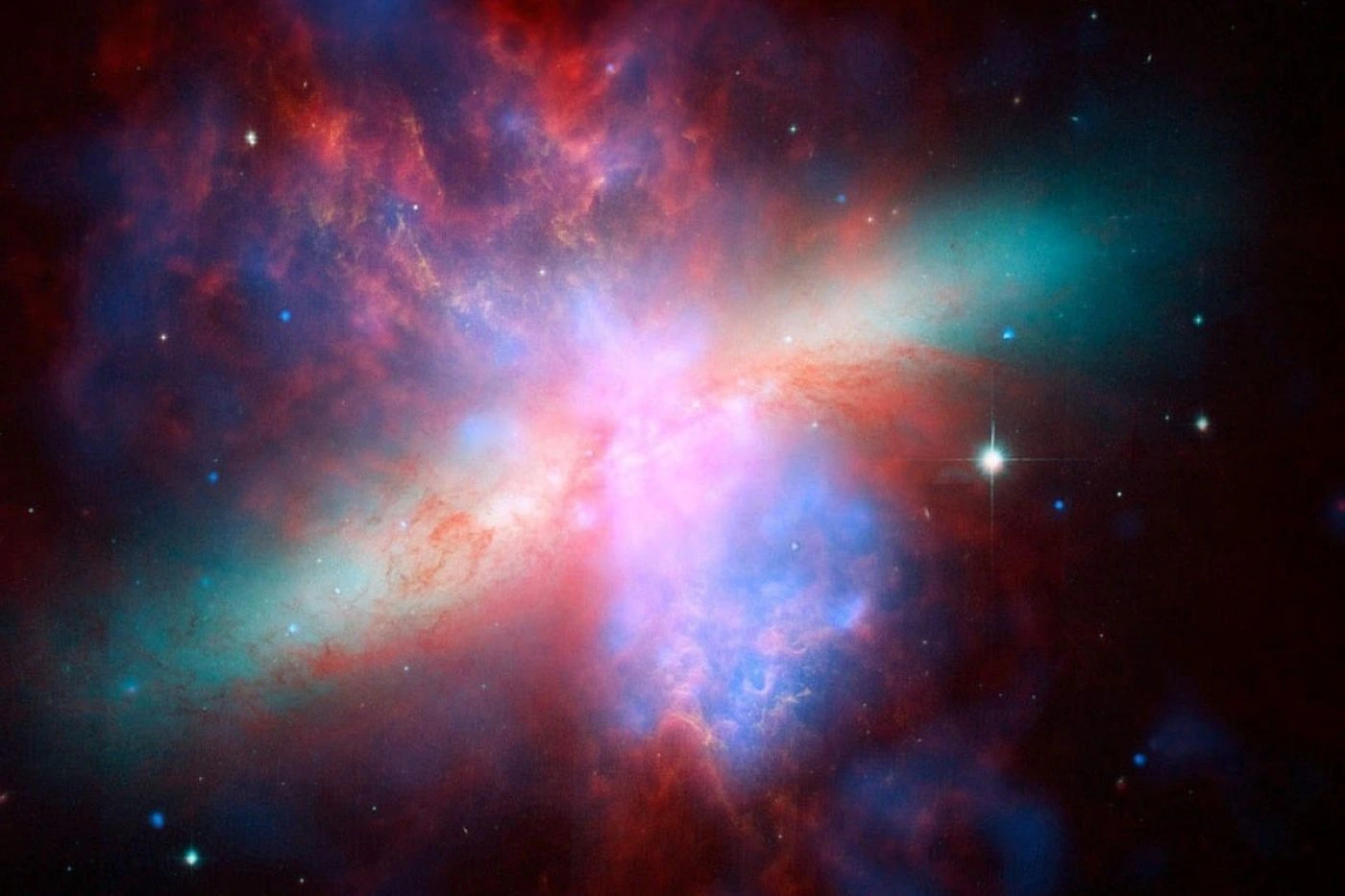 ein farbenfroher Weltraumnebel